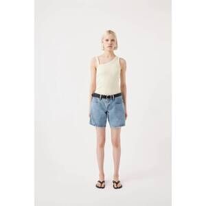 NEW OUTLAND DENIM kira low bermuda shorts in heirloom